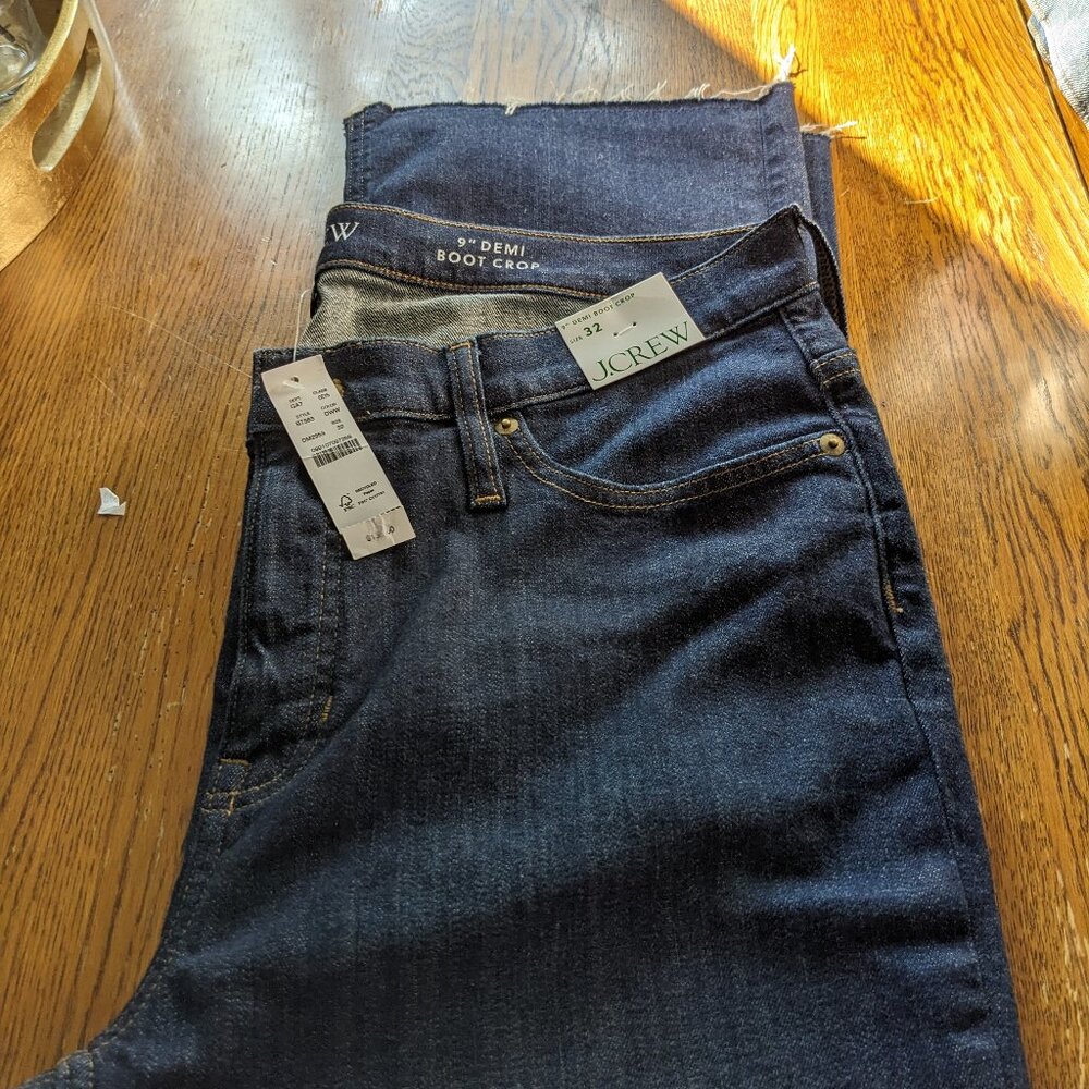 J Crew 9" cropped Jeans